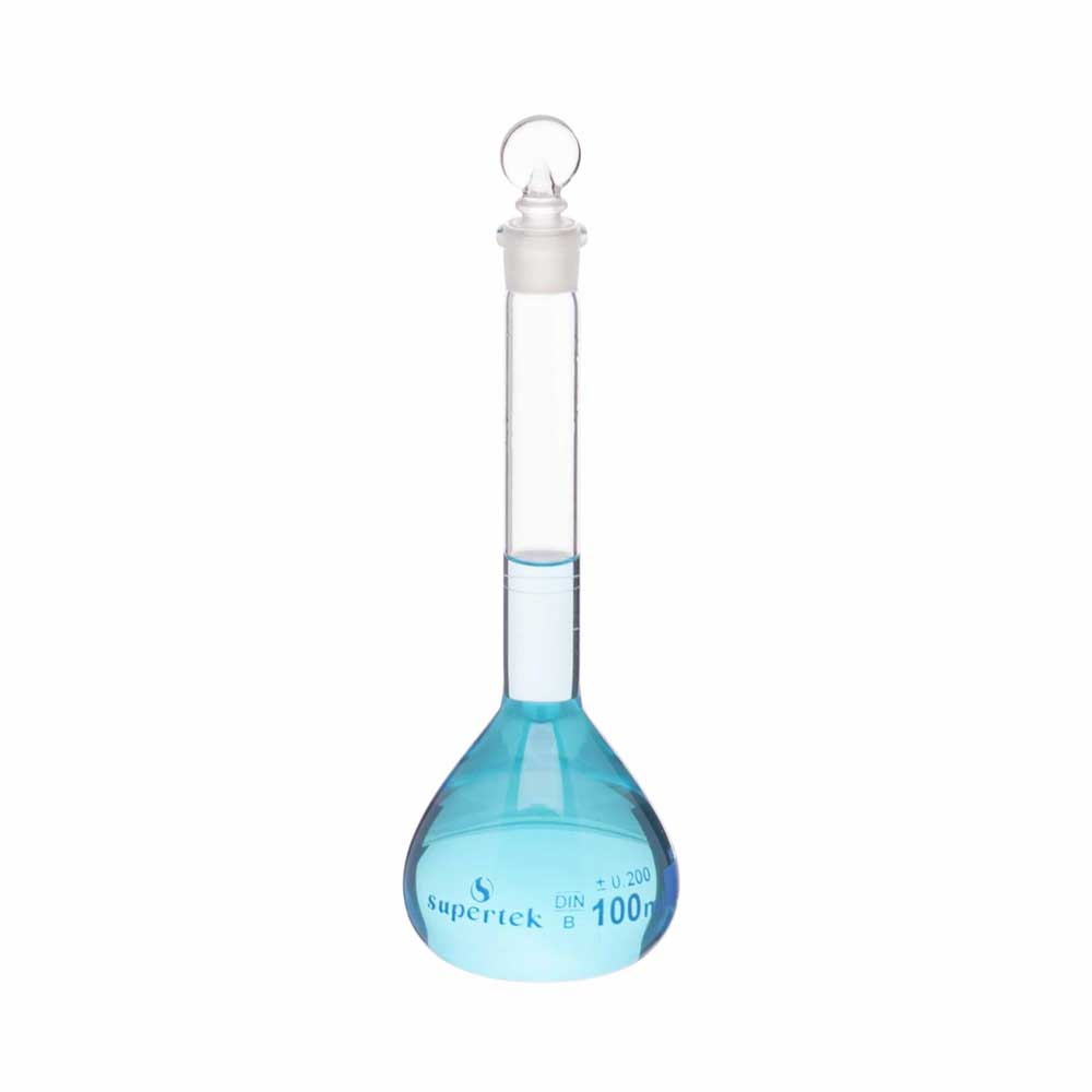 thumbnail image 2 of Glassware| Volumetric Flask | Class B | Capacity 150ml | Neck Size 14/23 | Borosilicate 3.3 | Low Exp. | Pack Of 2 2 of 11