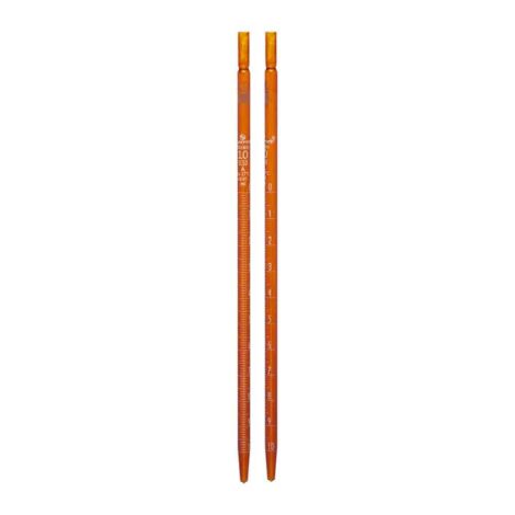 Amber Color Pipette, Graduated, Mohr Type, Class A With Individual Works Certificate - Image 2