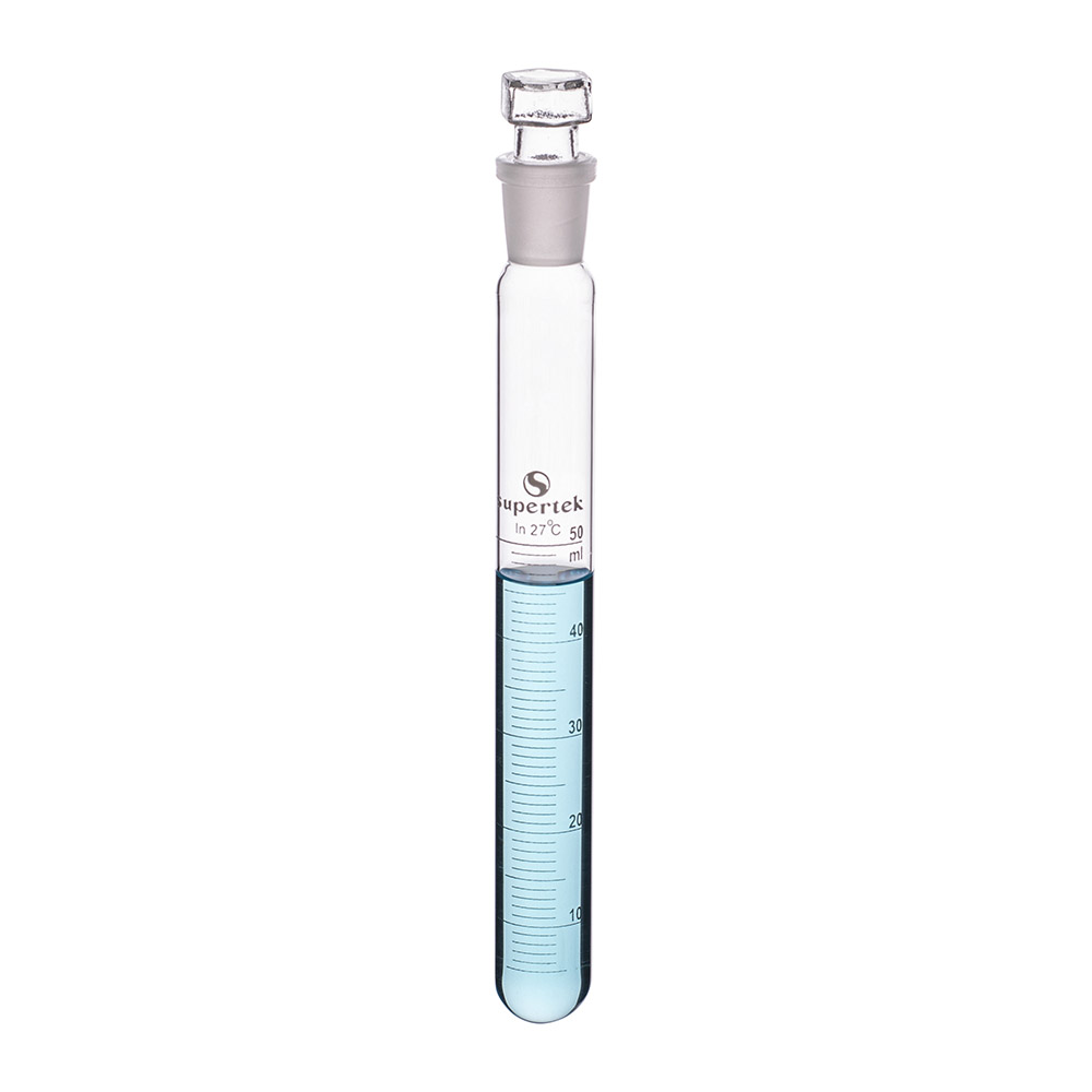 Test Tube - With Joint & Stopper, Graduated